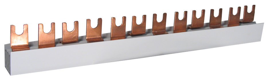 Шина питания IZ 16/4F/12 (16мм2, 4P, 0.21м, Fork, 12mod.)