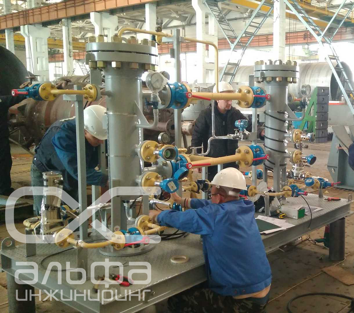Защита от замерзания саморегулирующимся кабелем, блок фильтров очистки попутного нефтяного газа (ПАО «Газпром»)