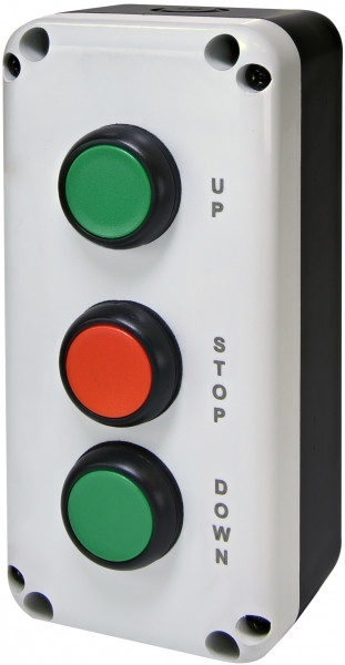 Кнопочный пост 3-модул. ESB3-V7 (Standart, "UP/STOP/DOWN", зелен./красн./зелен.)