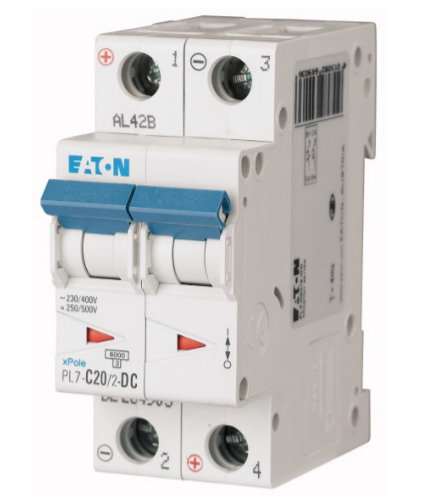 PL7-C20/2-DC Автоматический выключатель 20А, 2 полюса, откл.способность 10кА