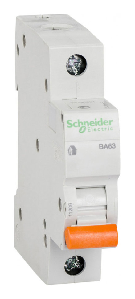 Автоматический выключатель Schneider Electric Домовой 1P 63А (C) 4.5кА, 11209