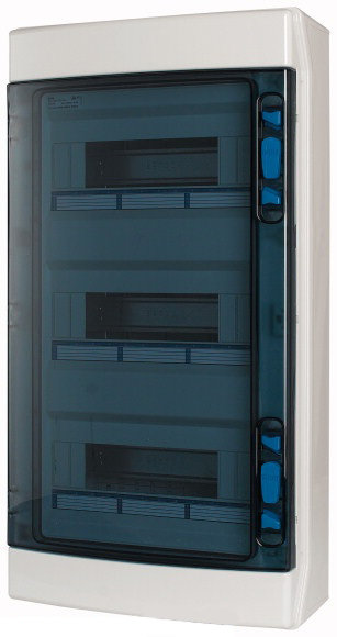 IKA-3/36-ST-UV Навесной шкаф IP65, 3 ряда 36 модулей, УФ-стойкий поликарбонат, индустриальная серия, N/PE клеммы в комплекте