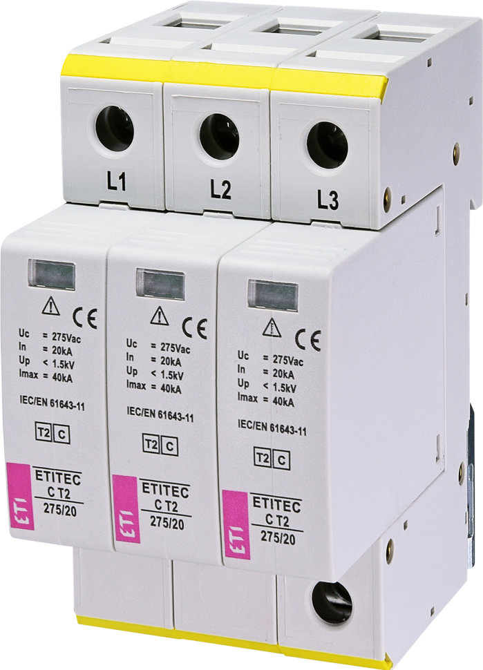 Ограничитель перенапряжения ETITEC C T2 275/20 (3+0) 3p