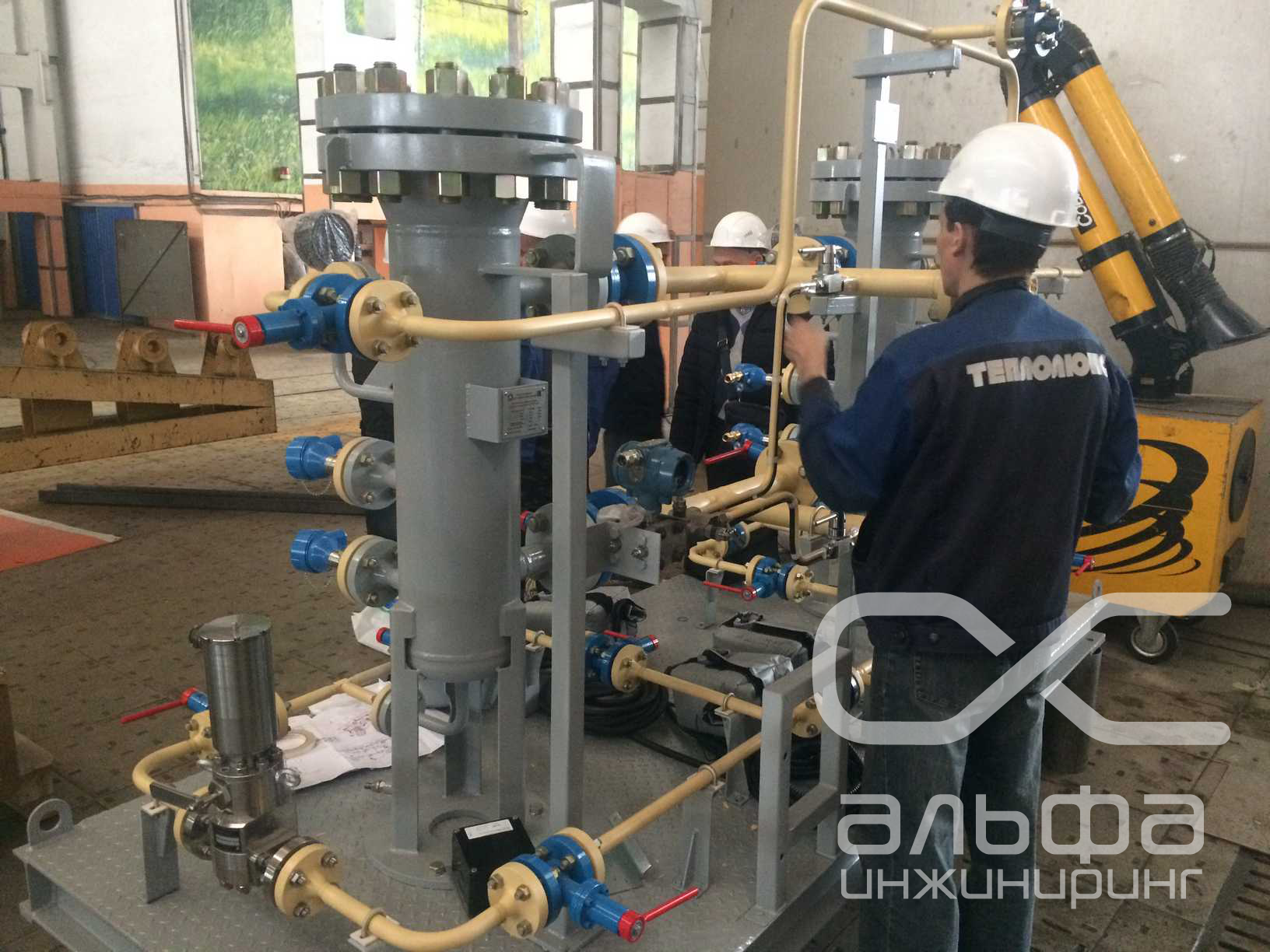 Защита от замерзания саморегулирующимся кабелем, блок фильтров очистки попутного нефтяного газа (ПАО «Газпром»)