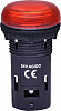 Лампа сигнал. LED матовая ECLI-024C-R 24V AC/DC (красная)