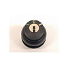 M22S-WRS3-MS*-A* Переключатель с ключом, 3х позиционны, с фиксацией, черное лицевое кольцо