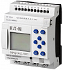 EASY-E4-UC-12RC1 Программируемое реле 12/24V AC/DC, цифровые 8 DI (4 могут использоваться как как аналог.), 4DO реле 8A, дисплей+клавиатура, часы реального времени, Ethernet RJ45