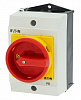 T0-2-15679/I1/SVB Главный выключатель в корпусе 3p +1S, Iе = 12А, рукоятка, красная, 0-1, 90 °