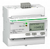 Счетчик электроэнергии однотарифный Schneider Electric Acti9 трехфазный 5(5)А, ЖКИ, кл.т. 0,5S, A9MEM3255R