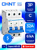 Авт. выкл. NB1-63 3P 32А 6кА х-ка C (DB) (R)