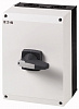 Выключатель-разъединитель  3P+N, замок, ручка серая DMM-160/3N/I5/P-G