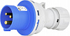 Вилка кабельная EV-1632 IP44 (16A, 230V, 2P+PE)
