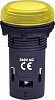 Лампа сигнал. LED матовая ECLI-240A-Y 240V AC (желтая)