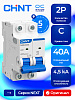 Авт. выкл. NXB-63S 2P 40А 4,5кА х-ка C (R)